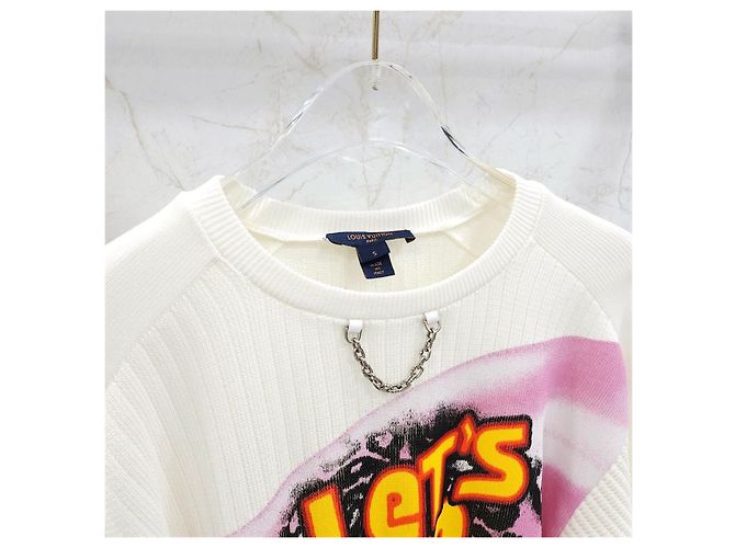 Louis Vuitton Limitierte Retro Slogan Strickpullover - Ansicht 8