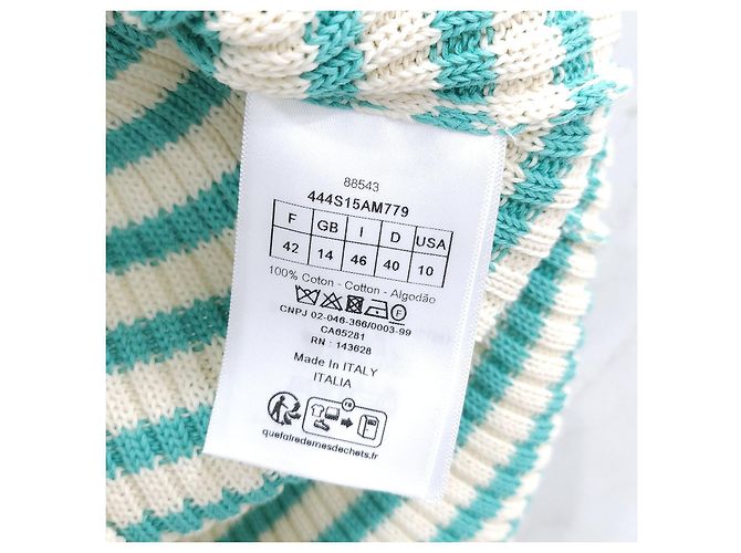 Dior Kurzarm-Strick Aqua Marine - Ansicht 12