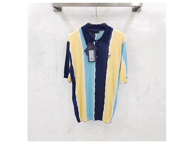 Prada Logo Stripe Polo Knit - view 13