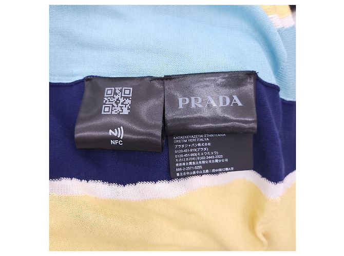 Prada Logo Stripe Polo Knit - view 14