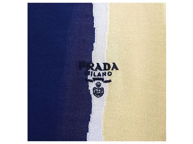 Prada Logo Stripe Polo Knit - view 4