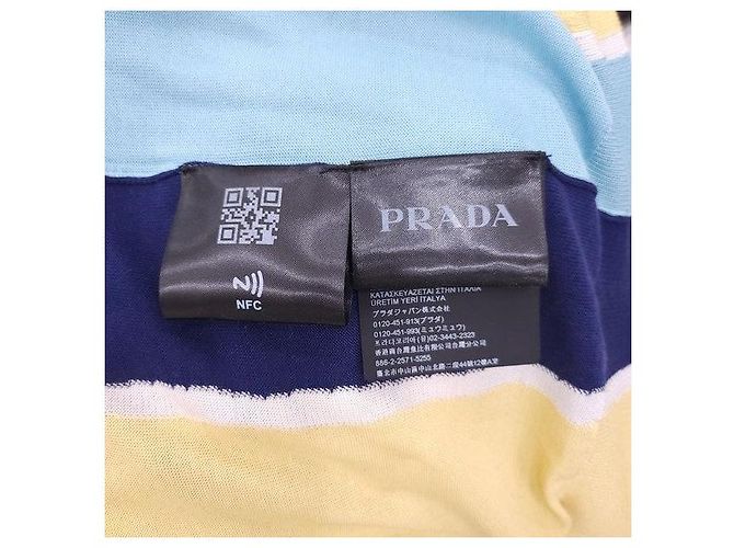 Prada Logo Stripe Polo Knit - view 7