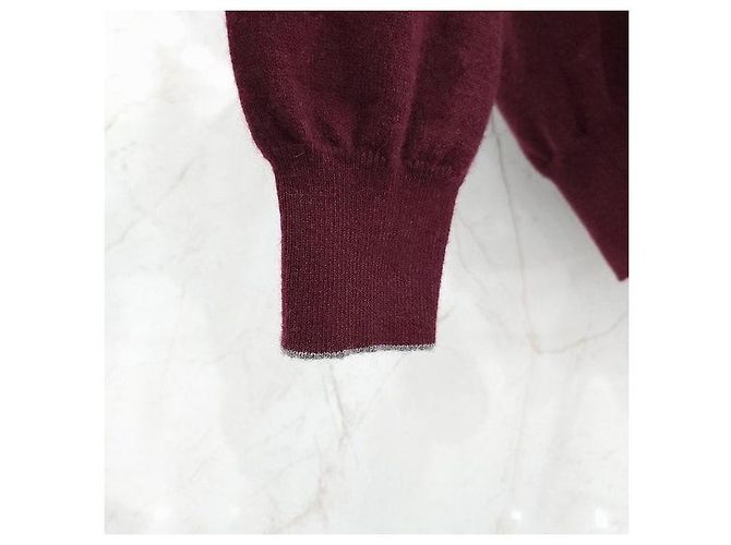 Brunello Cucinelli Kaschmir Strickpullover V-Ausschnitt grün - Ansicht 4