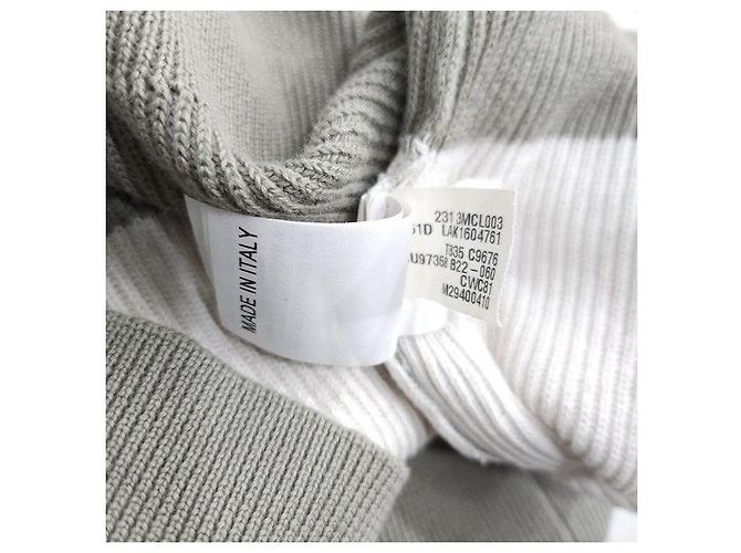 Brunello Cucinelli Gestreifter Strickpullover mit Rundhalsausschnitt und kurzen Ärmeln - Ansicht 5