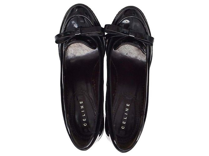 Céline Lackschuhe mit Schleife und Absatz - Ansicht 5