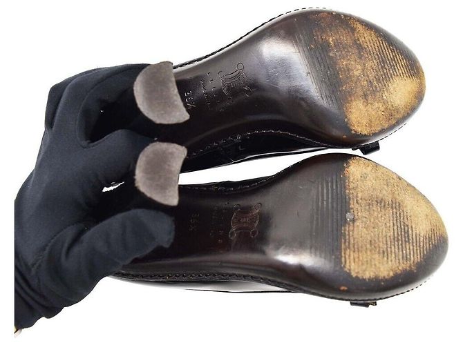 Céline Lackschuhe mit Schleife und Absatz - Ansicht 6