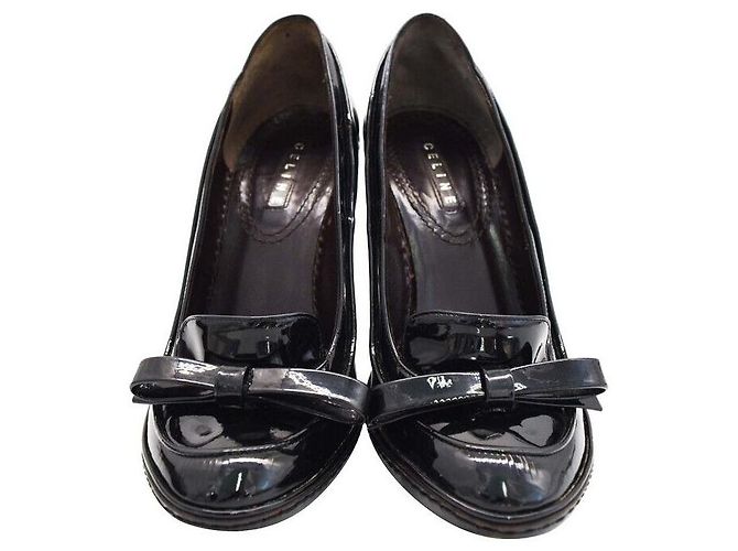 Céline Lackschuhe mit Schleife und Absatz - Ansicht 8