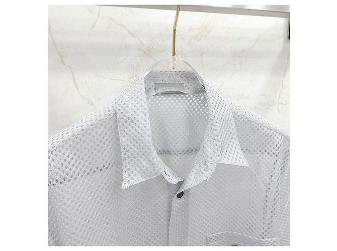 Dior Camicia a maniche corte in mesh con logo a cuore - vista 3