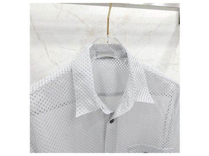 Dior Camicia a maniche corte in mesh con logo a cuore - vista 8