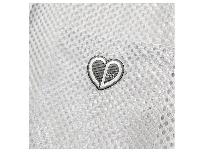 Dior Camicia a maniche corte in mesh con logo a cuore - vista 9
