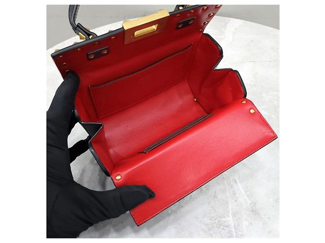 Valentino Borsa a mano e a spalla Rockstud Logo Box Two-Way - vista 13