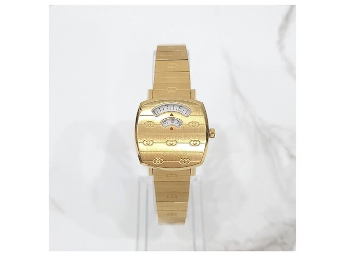 Gucci Goldfarbene Metalluhr - Ansicht 10