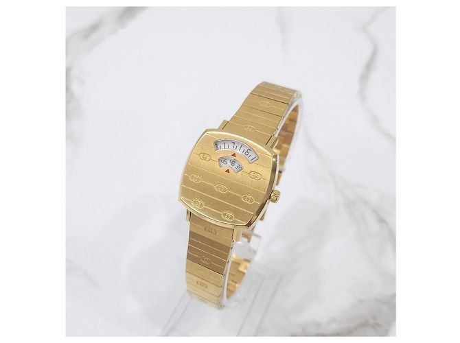 Gucci Goldfarbene Metalluhr - Ansicht 11