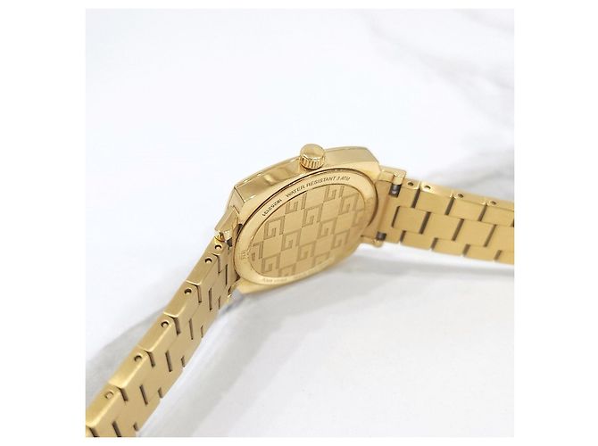 Gucci Goldfarbene Metalluhr - Ansicht 13