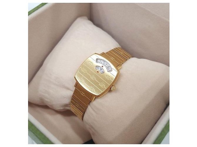 Gucci Goldfarbene Metalluhr - Ansicht 8
