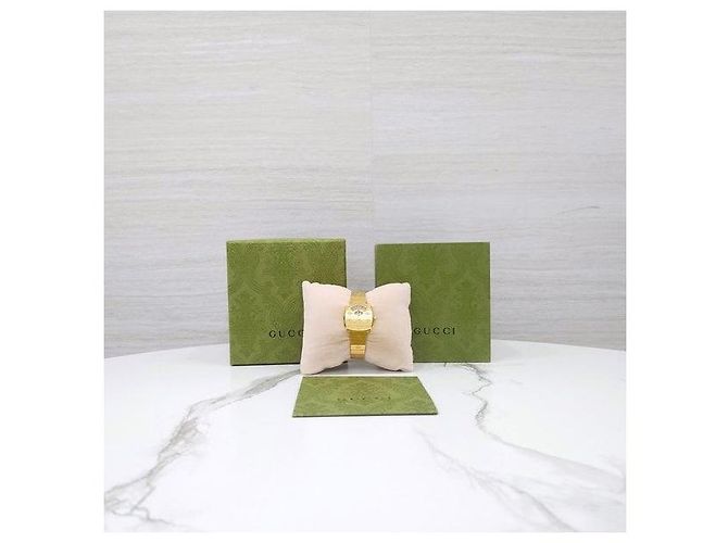 Gucci Goldfarbene Metalluhr - Ansicht 9