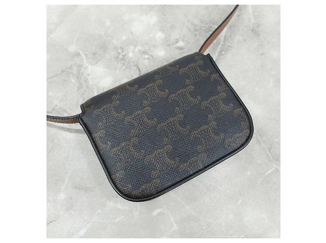 Céline Mini Clutch Triomphe Canvas - vista 6