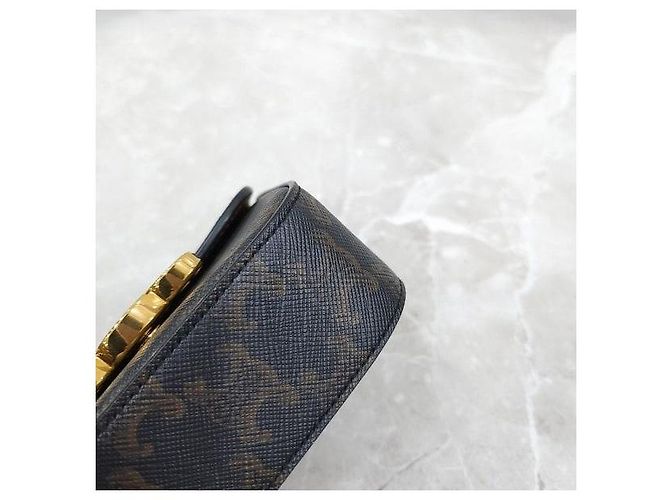 Céline Mini Clutch Triomphe Canvas - vista 9