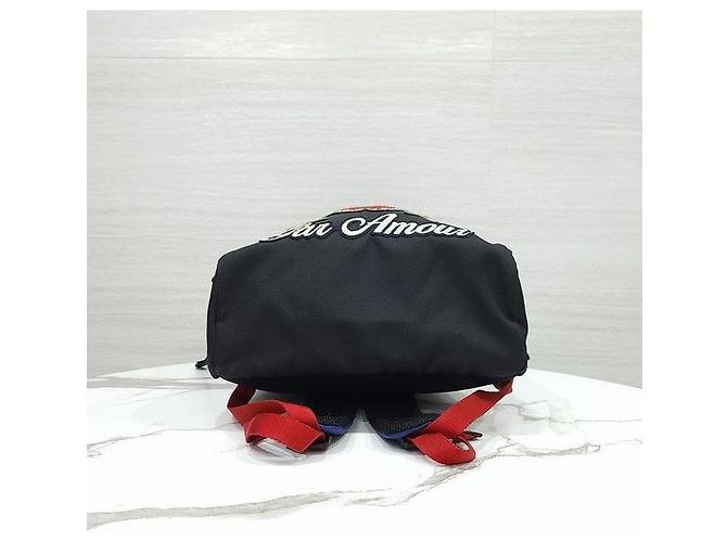 Gucci Zaino Black Techno Canvas Tiger Head - vista 9
