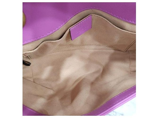 Gucci Borsa a spalla mini con catena Marmont Matelassé Rosa - vista 8