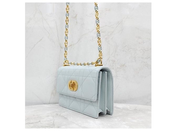 Dior Borsa a catena Miss Caro Mini Placid Blue - vista 13