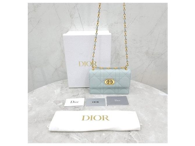 Dior Borsa a catena Miss Caro Mini Placid Blue - vista 8