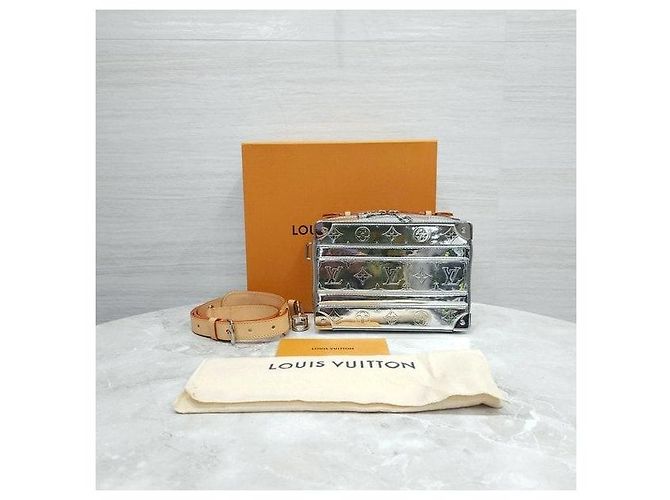 Louis Vuitton Borsa a Tracolla Trunk Argento - vista 11