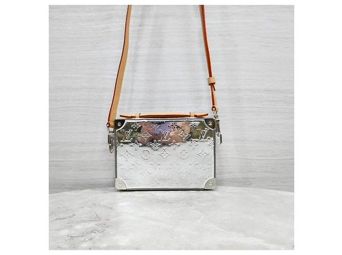 Louis Vuitton Borsa a Tracolla Trunk Argento - vista 3