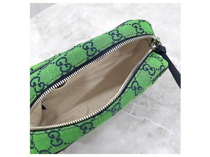 Gucci Borsa a tracolla GG Marmont Matelassé Green Small - vista 9
