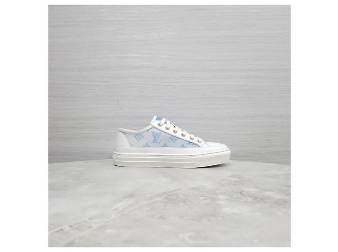 Louis Vuitton Sneakers Stella Monogram Blu - vista 11