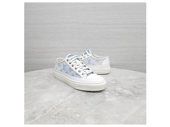 Louis Vuitton Sneakers Stella Monogram Blu - vista 3