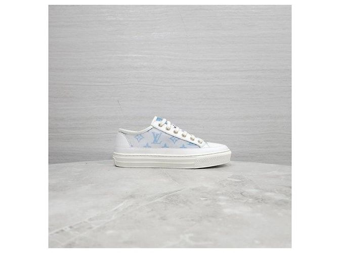 Louis Vuitton Sneakers Stella Monogram Blu - vista 5