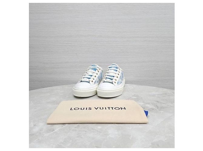 Louis Vuitton Sneakers Stella Monogram Blu - vista 6