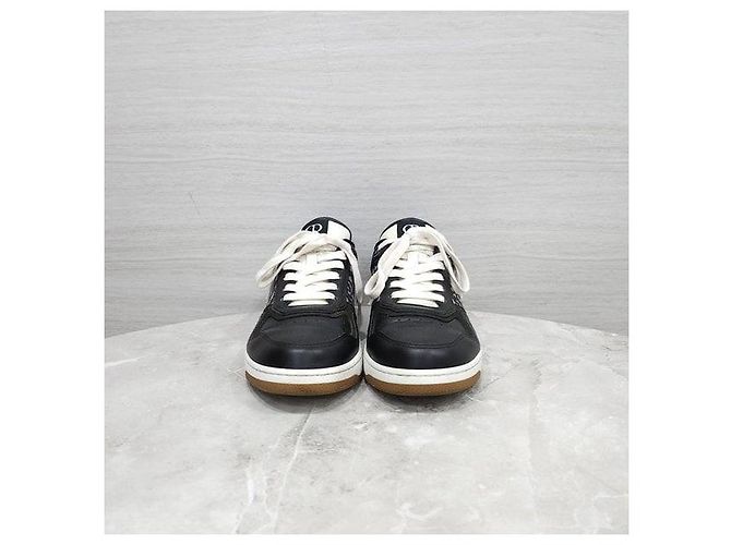 Baskets Dior B27 Oblique Vert Cuir - vue 2