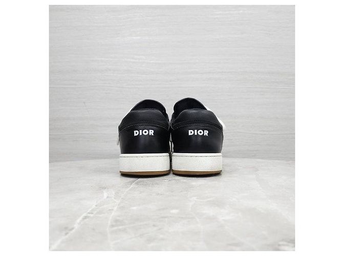 Baskets Dior B27 Oblique Vert Cuir - vue 3