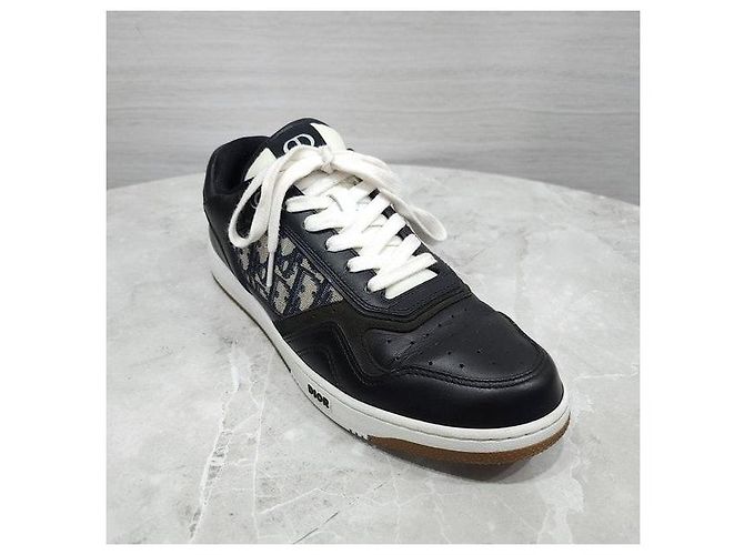 Baskets Dior B27 Oblique Vert Cuir - vue 5