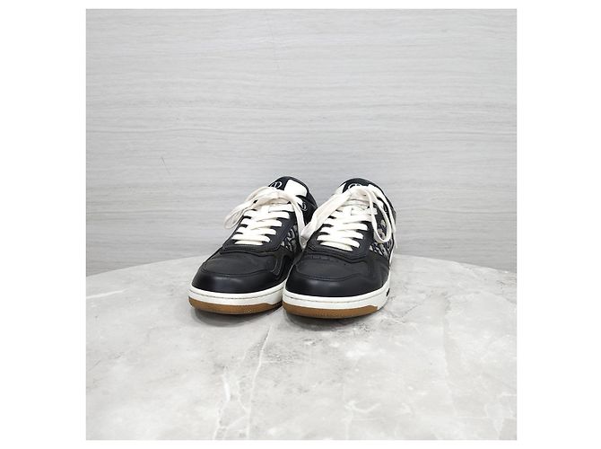 Baskets Dior B27 Oblique Vert Cuir - vue 7