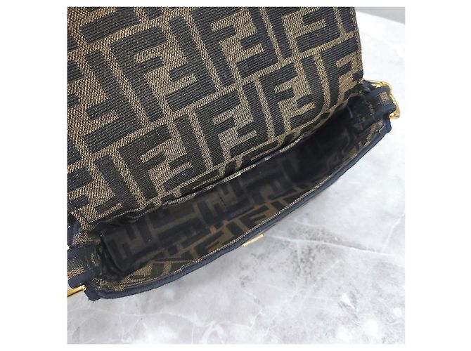 Fendi Jacquard Mini Baguette Chain Bag - Ansicht 15