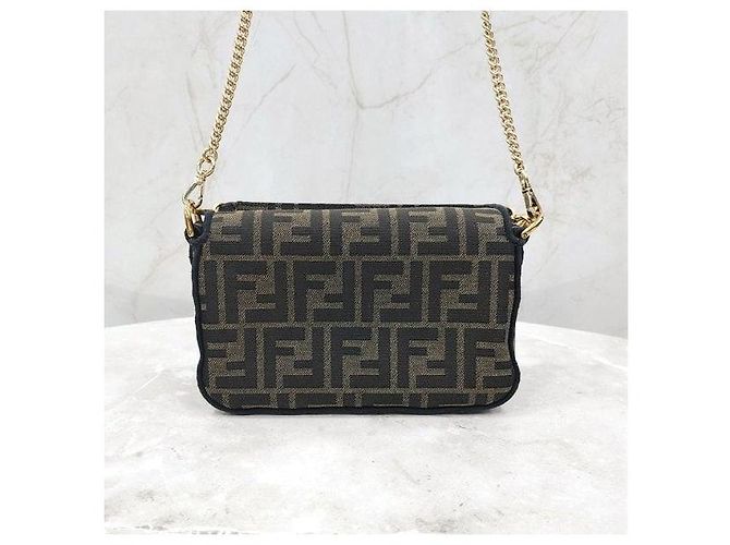 Fendi Jacquard Mini Baguette Chain Bag - Ansicht 3