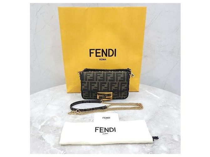 Fendi Jacquard Mini Baguette Chain Bag - Ansicht 8