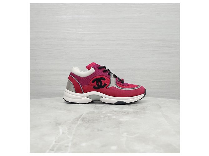 Sneakers Tennis Chanel Verdi in Pelle - vista 11