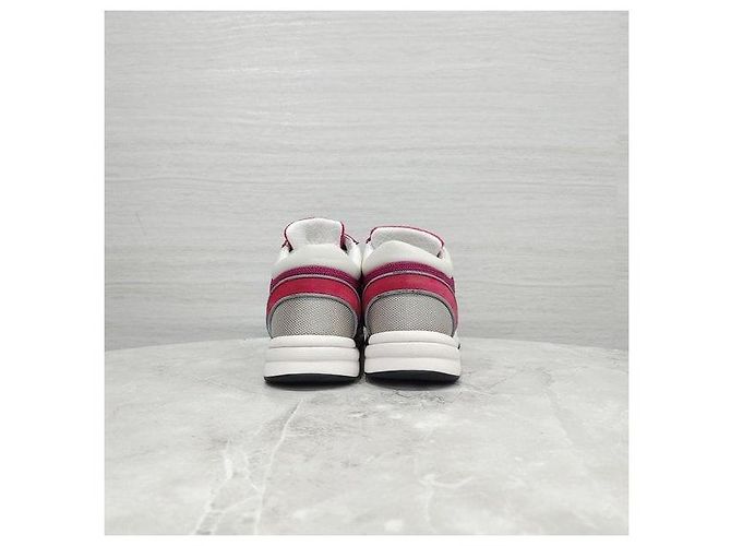 Sneakers Tennis Chanel Verdi in Pelle - vista 4