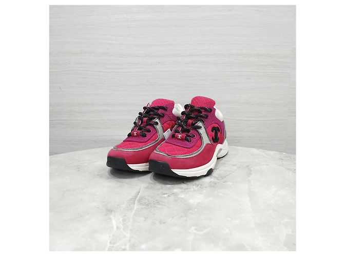 Sneakers Tennis Chanel Verdi in Pelle - vista 7