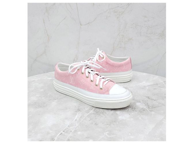 Louis Vuitton Sneakers Stella Monogram Rosa - vista 11