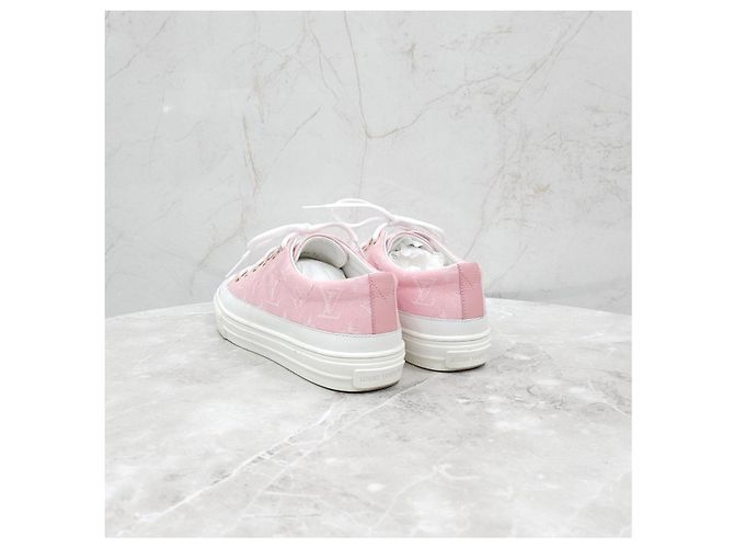 Louis Vuitton Sneakers Stella Monogram Rosa - vista 13