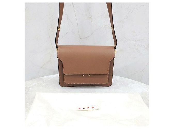 Marni Borsa a tracolla Trunk in vitello Medium - vista 8