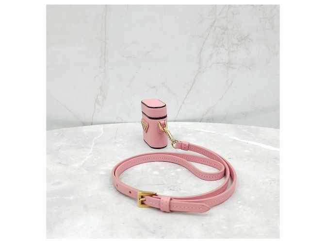 Prada Custodia AirPods in Saffiano Rosa - vista 10