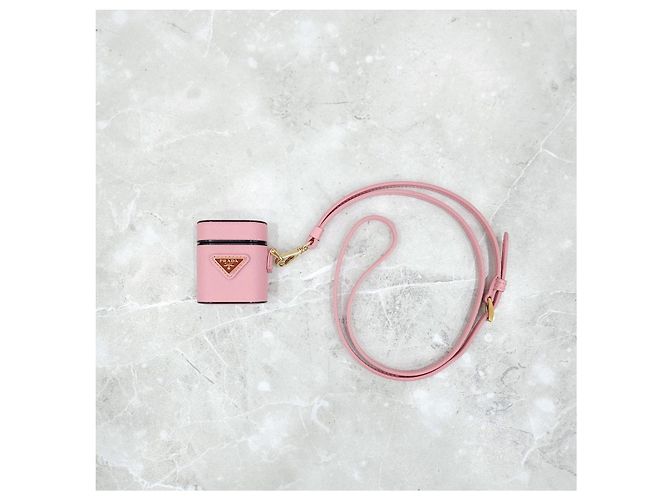 Prada Custodia AirPods in Saffiano Rosa - vista 12