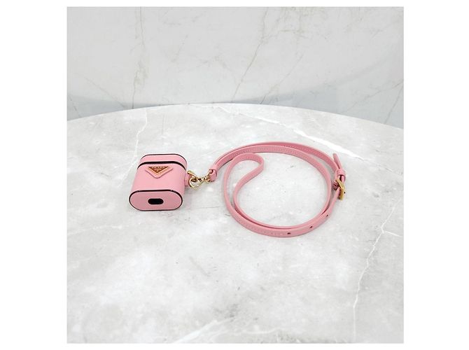 Prada Custodia AirPods in Saffiano Rosa - vista 13