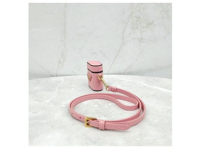 Prada Custodia AirPods in Saffiano Rosa - vista 2